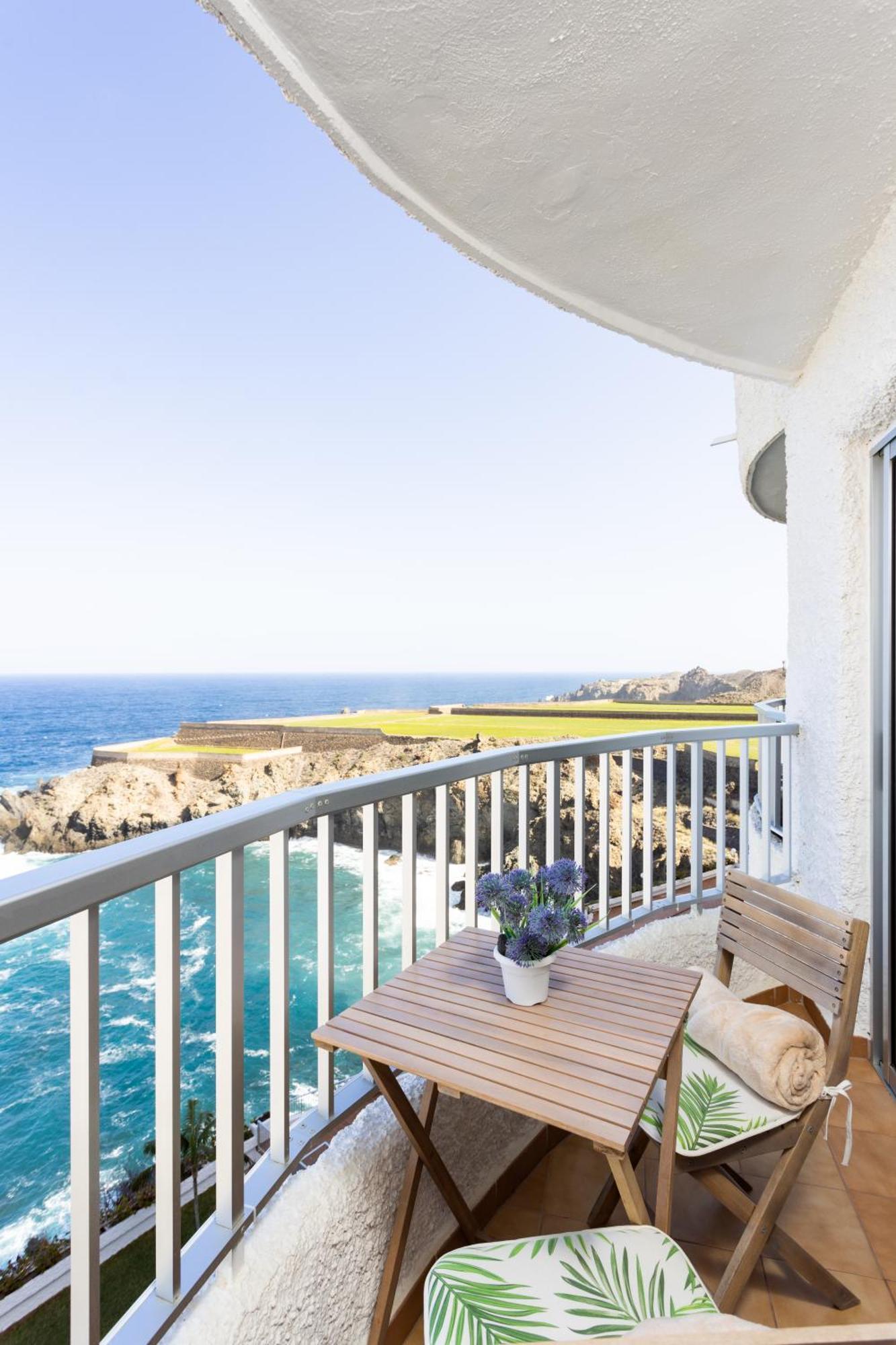 Cozy Seafront Studio With Balcony & Ocean Views San Marcos (Tenerife) Exterior foto