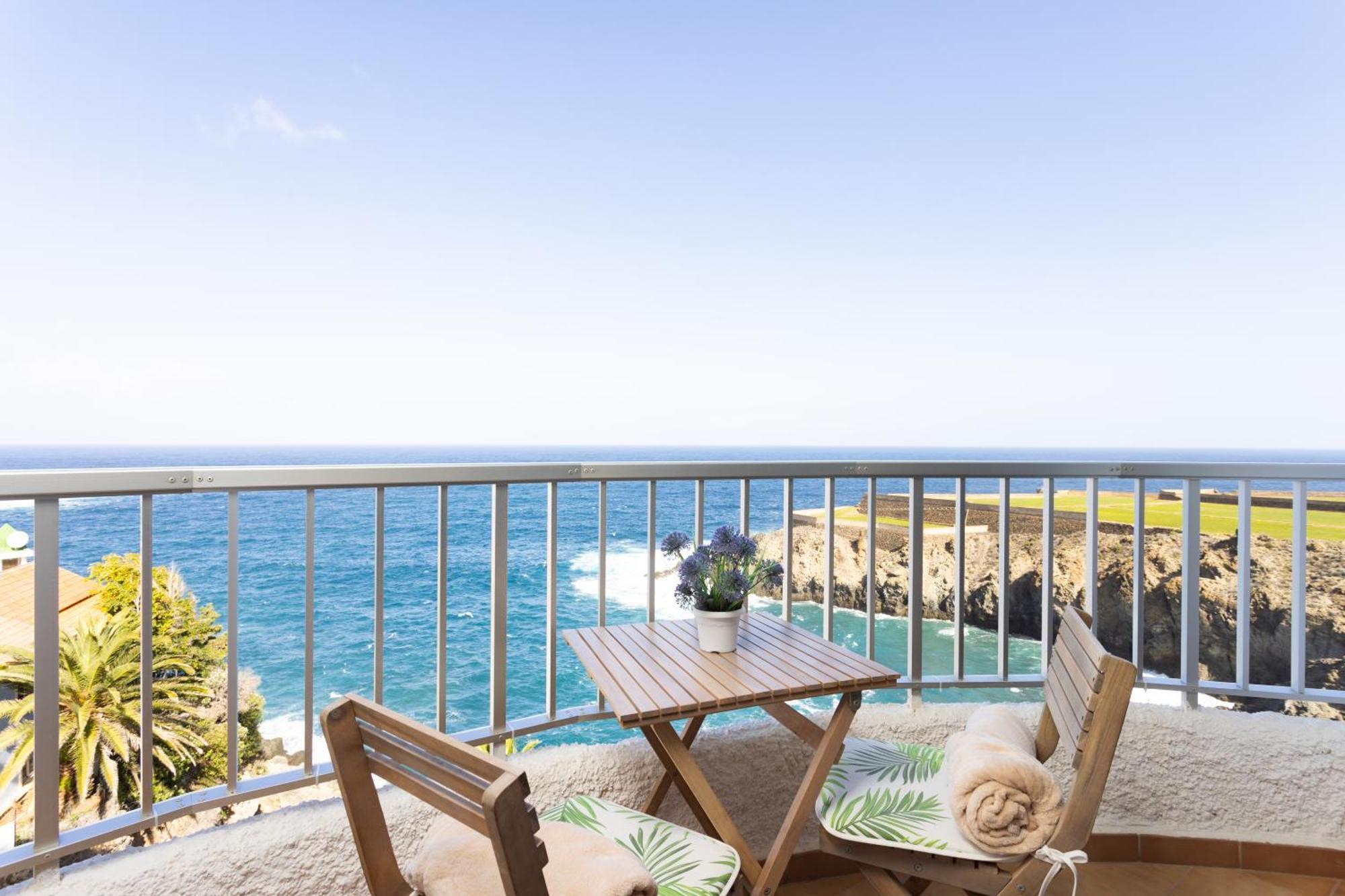 Cozy Seafront Studio With Balcony & Ocean Views San Marcos (Tenerife) Exterior foto